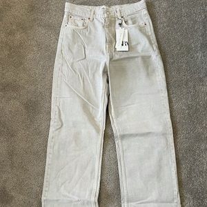 Zara high waisted wide leg jeans